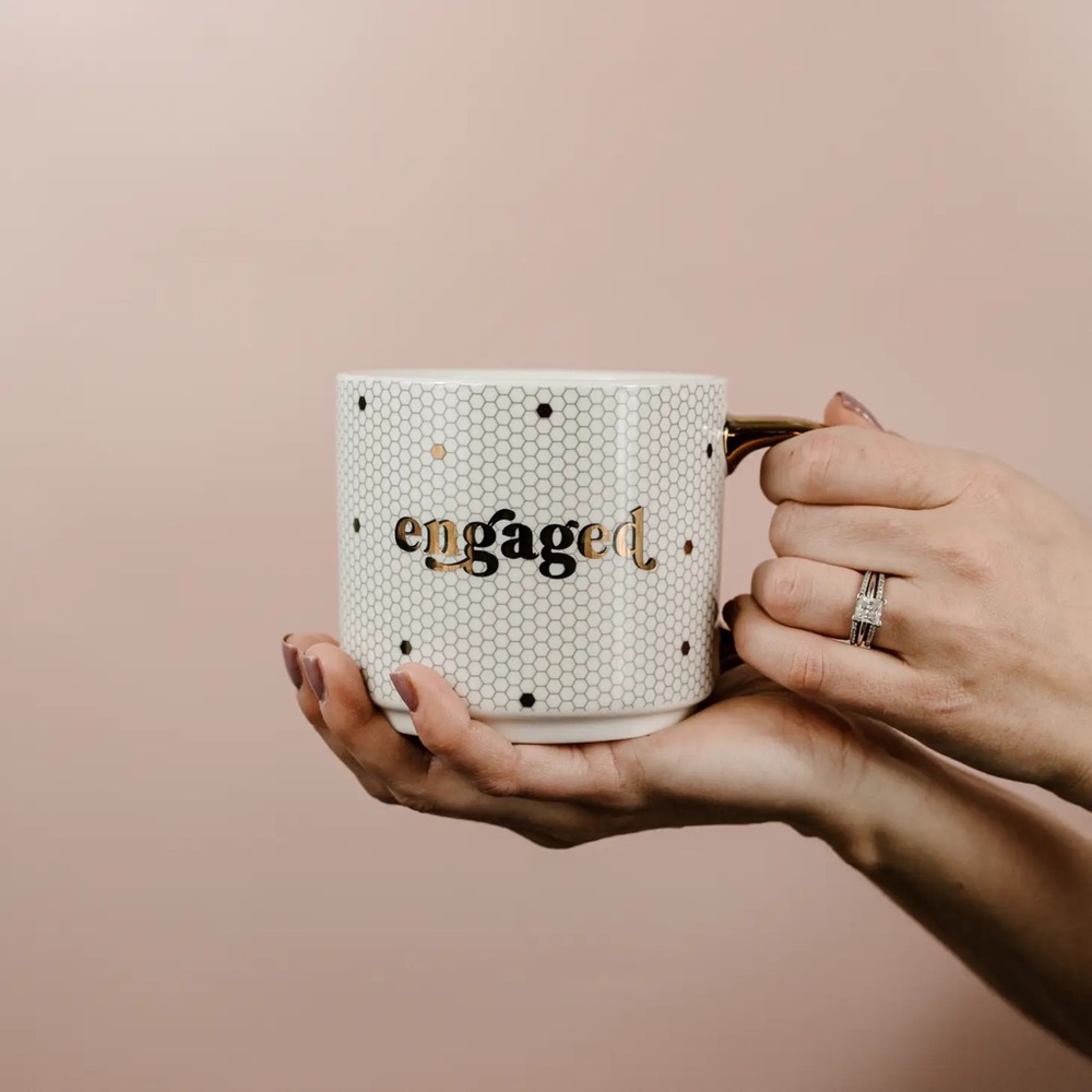 ✨CLEARANCE✨ Engaged Gold Tile Coffee Mug